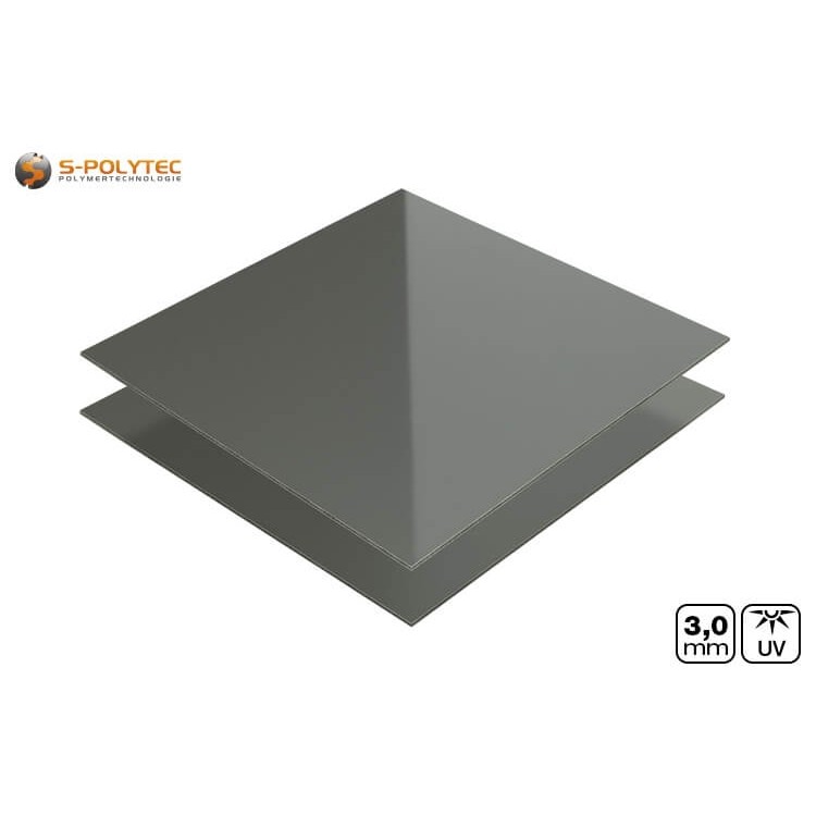 Aluminium composite panels with one-sided matt / glossy surface