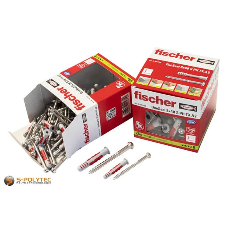 fischer universele plug DuoSeal is ideaal voor bevestigingen in natte ruimtes