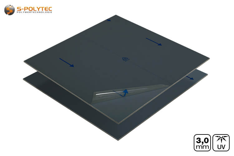 Aluminiumcomposietpanelen met eenzijdig mat / glanzend oppervlak