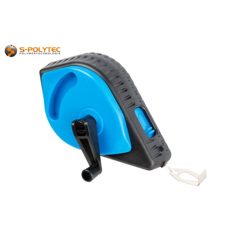 Het hervulbare slagkoord wordt geleverd met 115 g goed zichtbaar blauw krijt