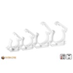 Koop direct de bijpassende Aqua-Plus PP-R buisclip in wit