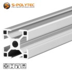 Onze zilveren bouwprofielen 30x30 groef 8 kunnen worden gecombineerd met alle systeemprofielen type I