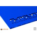 Koop direct de bijpassende Acrylglas blauw gelaserd