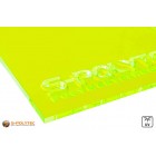 Acrylglas groen fluorescerend gelaserd