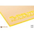 Koop direct de bijpassende Acrylglas geel fluorescerend gelaserd