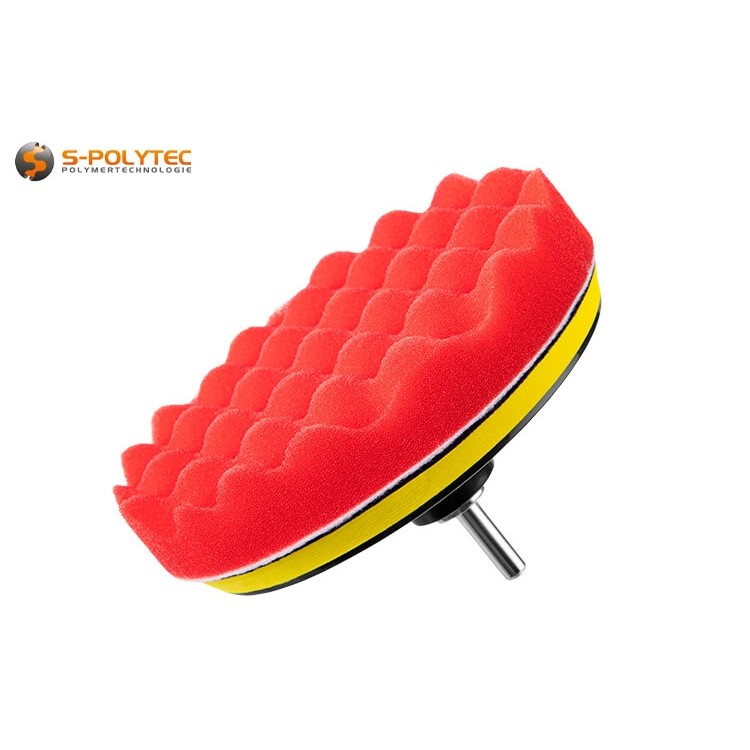 De polijstbevestigingsset met klittenband is geschikt voor alle polijstmachines met M14-schroefdraad