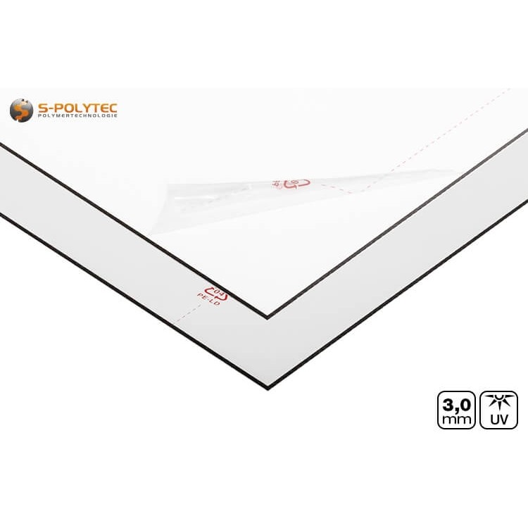 Koop witte aluminium composietpanelen op maat gezaagd - Detail bekijken