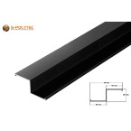 Koop direct de bijpassende Aluminium Z-profielen zwart (geanodiseerd)