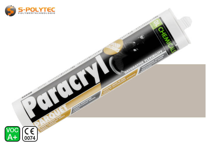 Paracryl Parket Grijs Beige 310ml - Parketacryl voor trendy grijze houten vloeren, vloerdelen, parket, plinten en laminaat