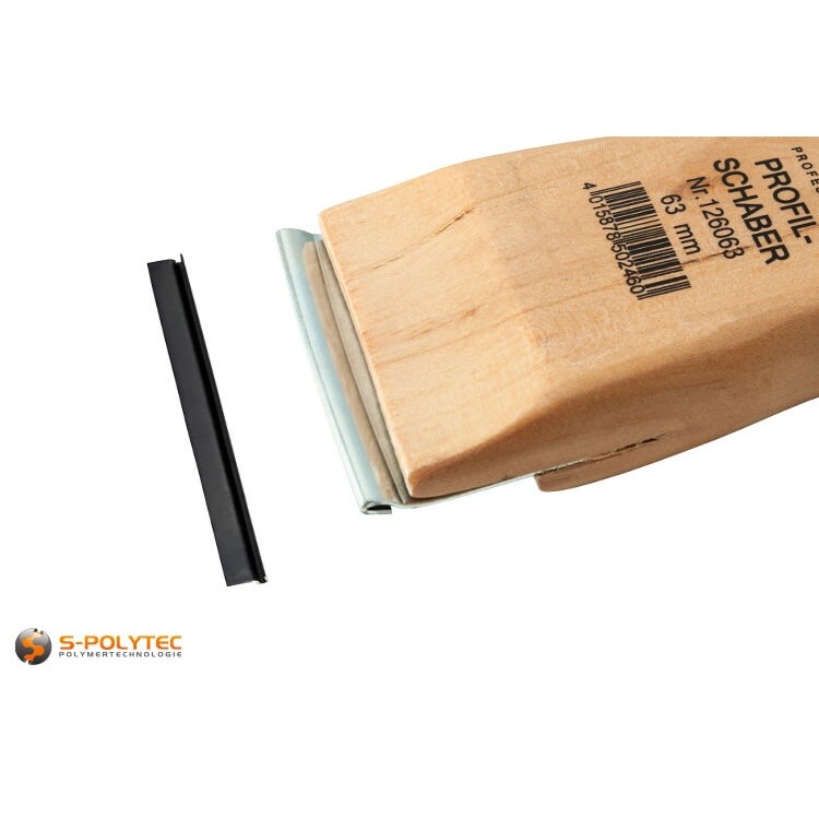 Vervangmes in 63mm breedte is geschikt voor de hoogwaardige Techno Professional profielschraper