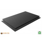 Koop direct de bijpassende PE-HD recyclaat zwart genervt 2x1meter