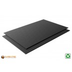 Koop direct de bijpassende ABS recyclaat zwart genervt 2x1meter