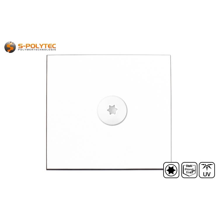 De HPL-schroeven hebben een CE-markering en zijn geschikt voor de bevestiging van panelen op houten constructies.