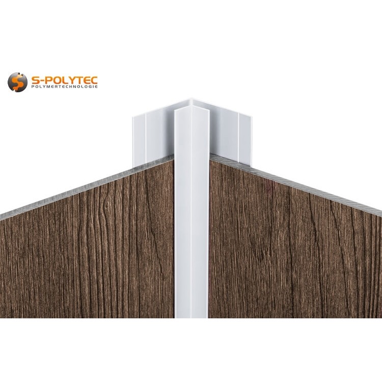 De geanodiseerde binnenhoekprofielen in aluminium zilver zijn gemaakt van aluminium (EN AW 6063 T6) en zijn UV- en weerbestendig.