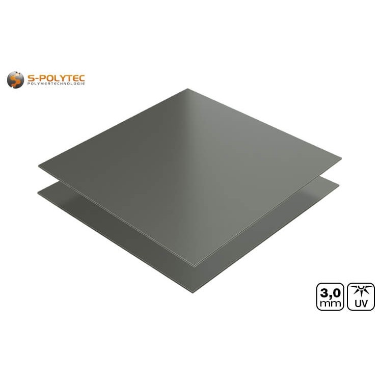 Aluminium composite panels with one-sided matt / glossy surface