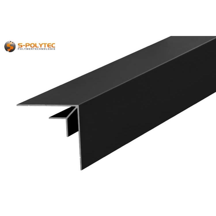De aluminium hoekprofielen in antraciet (RAL7016) voor 90 graden binnenhoeken bieden we aan in 2000 mm lengte, 1000 mm lengte of op maat gezaagd