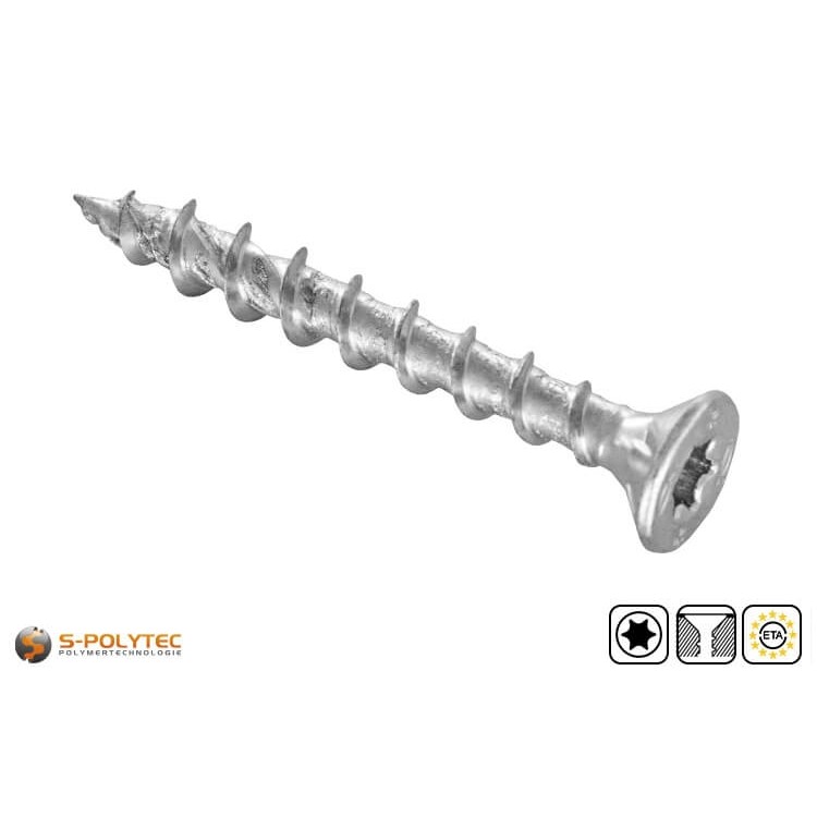 Spaanplaatschroef fischer PowerFast II als plugschroef met geteste belasting in de fischer plug