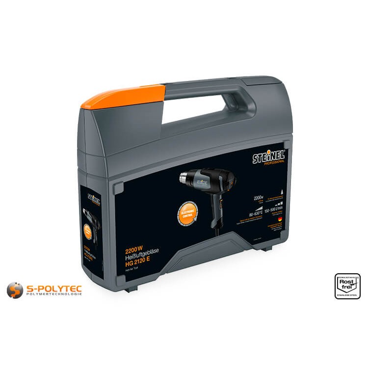 Heteluchtpistool HG 2120 E met steekbare mondstukken als koffer-set