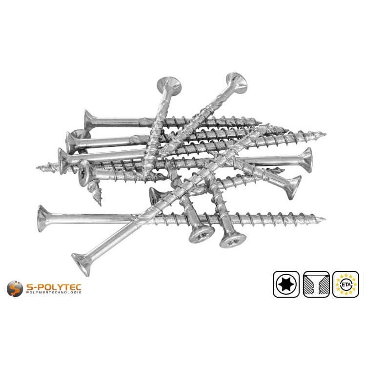 Verzonken schroef fischer PowerFast II Ø 6,0mm in verschillende lengtes met deeldraad