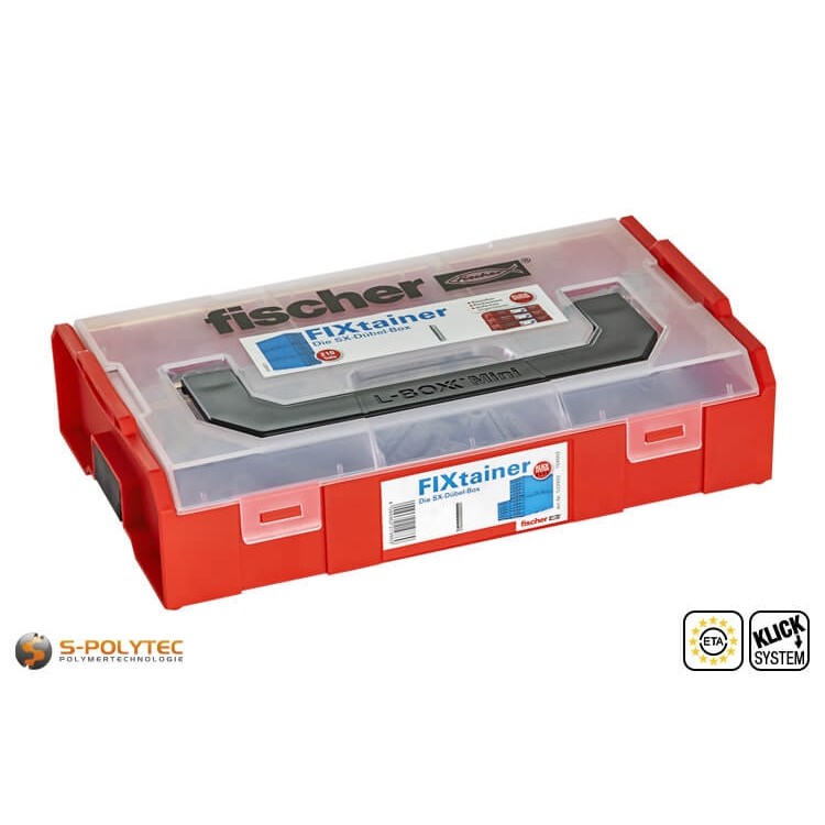 fischer FIXtainer spreidplug SX - De SX plug box met 210 pluggen met een diameter van 6mm, 8mm en 10mm