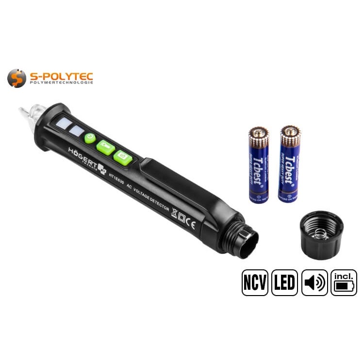 De NCV spanningstester heeft een inductieve dubbele meetsensor voor maximale veiligheid