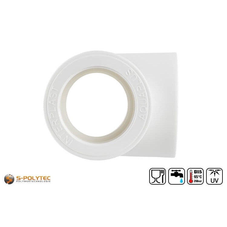 Een T-stuk fungeert als een buisverbindingsstuk met een andere aansluiting voor een derde buis die zich haaks op de hoofdbuis vertakt