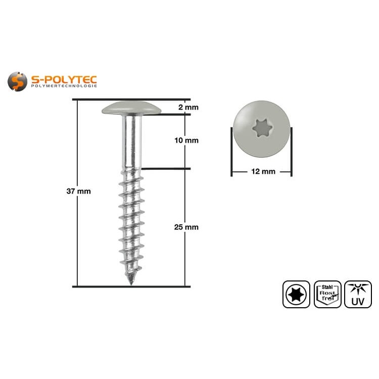 De HPL-schroeven in Silver Grey zijn dankzij de gevelgoedkeuring geschikt voor gevelsystemen met Trespa® Meteon® FR