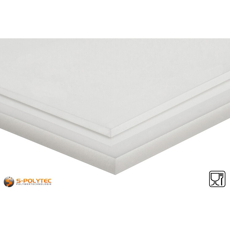 Polypropyleen platen (PP-H) als standaard formaat platen 2,0 x 1,0 meter - detail
