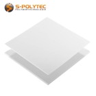 Polystyreen wit (soortgelijk RAL9003, Signaalwit) als standard format plaat 2000mm x 1000mm vanaf 1mm tot 5mm dikte