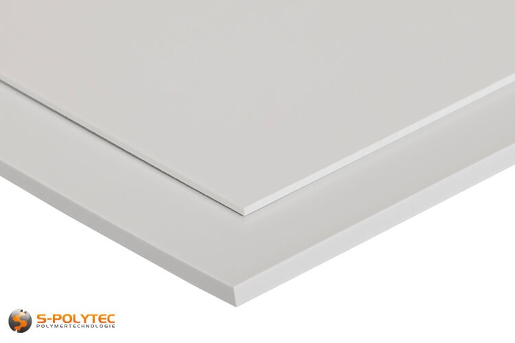 Polystreen-Platen (PS) in wit, mat in diktes vanaf 1mm tot 5mm op maat - detail