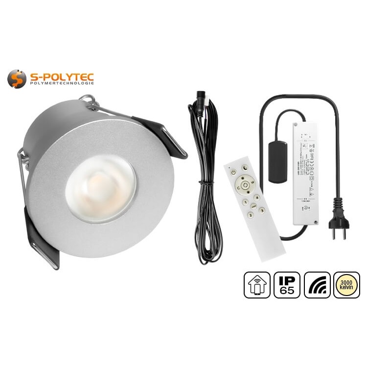 De S-Polylight SmartHome LED-set met 4, 6, 8, 10 of 12 spots in zilver is uitgerust met een WiFi-module