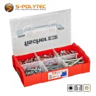 fischer FIXtainer DuoPower plug- en schroefbox - Intelligente universele pluggen met bijpassende schroeven in de L-BOXX Mini