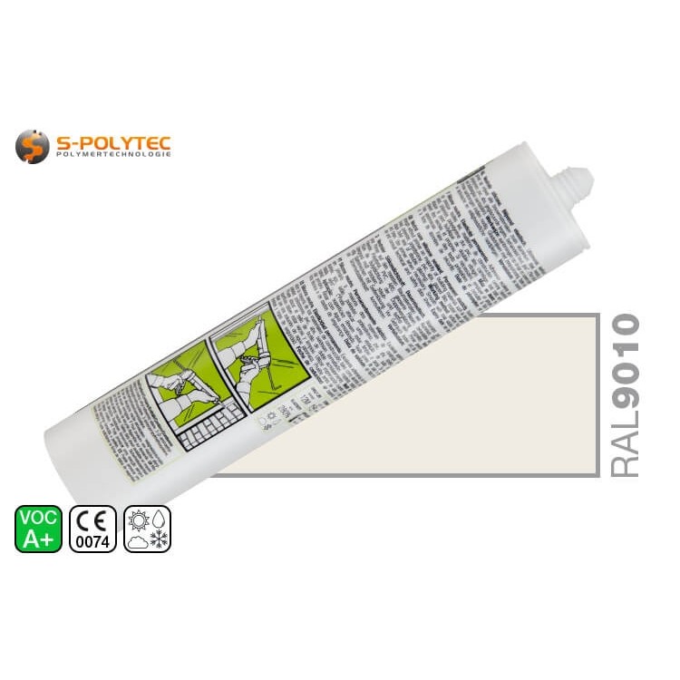 Siliconenkit Parasilico AM-85-1 zuiver wit RAL9010 voor binnen en buiten gebruik