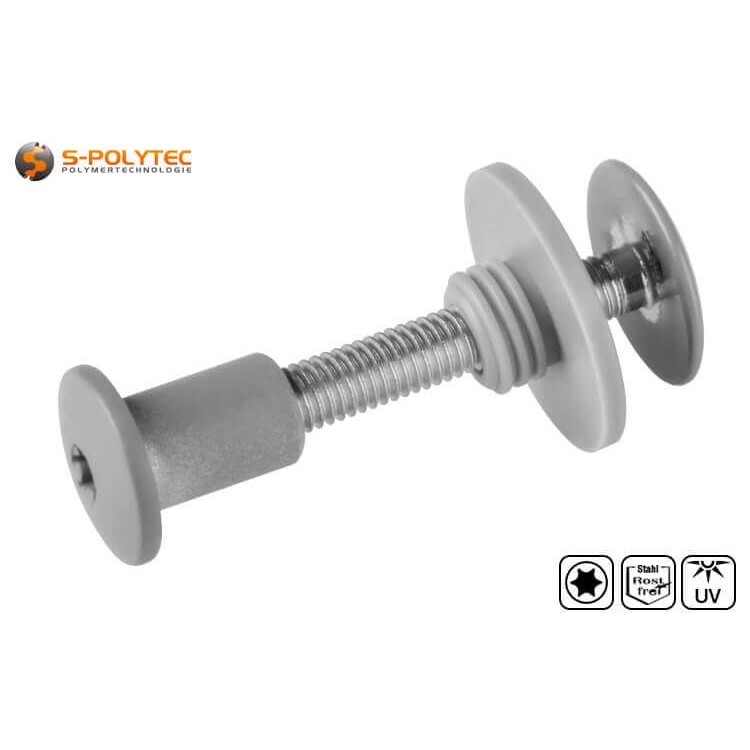 De draadbus van de balkoschroef is optioneel ook verkrijgbaar in stofgrijs of zonder koplak.