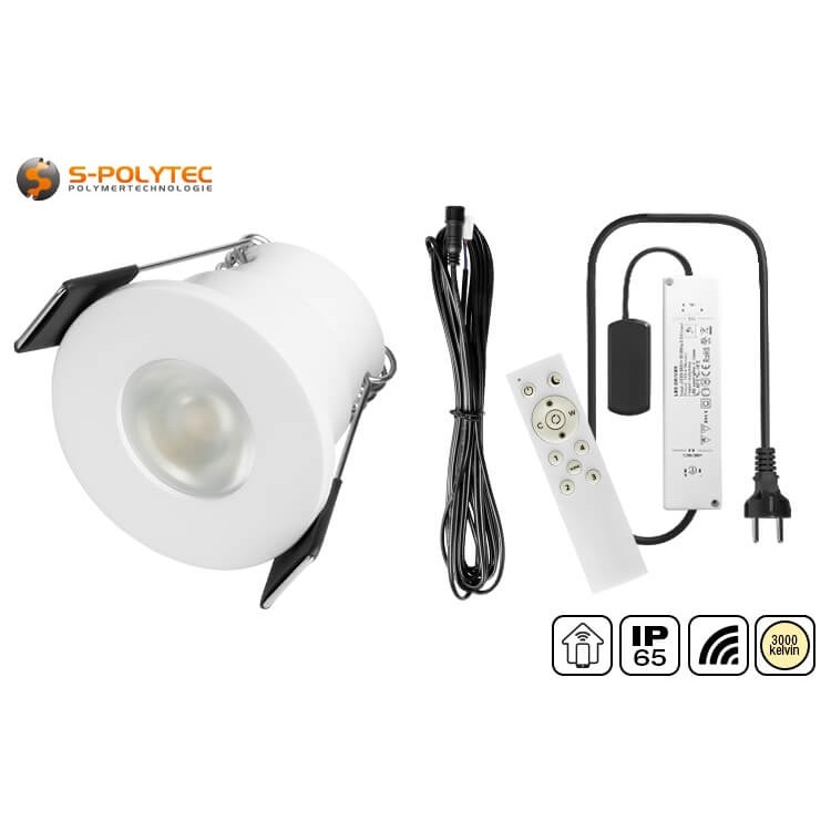 S-Polylight outdoor mini LED-spots in een SmartHome-set met 4, 6, 8, 10 of 12 spots worden geleverd met een wifi-controller