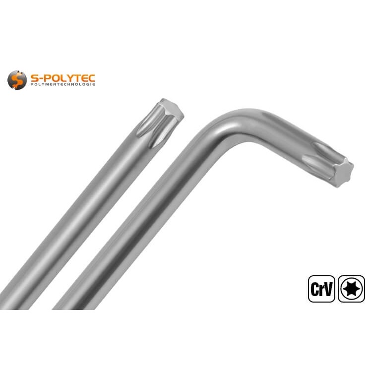 Met de Högert Torx-sleutelset in de uitgebreide versie bieden wij een hoogwaardige set bestaande uit 9 verschillende Torx-sleutels in werkplaatskwaliteit.