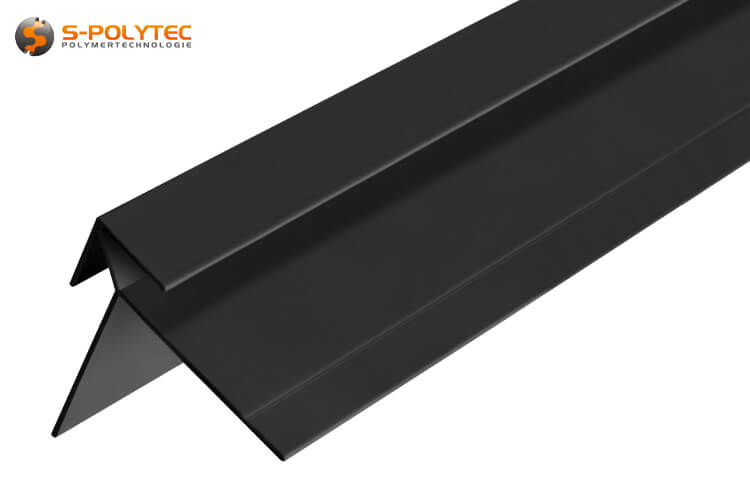 De antracietgrijze aluminium hoekprofielen zijn geschikt voor het verbinden van panelen met een dikte van 3 mm, 6 mm of 8 mm rond uitwendige hoeken.