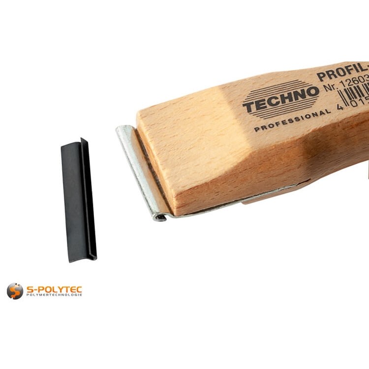 Vervangmes in 35mm breedte is geschikt voor de hoogwaardige Techno Professional profielschraper