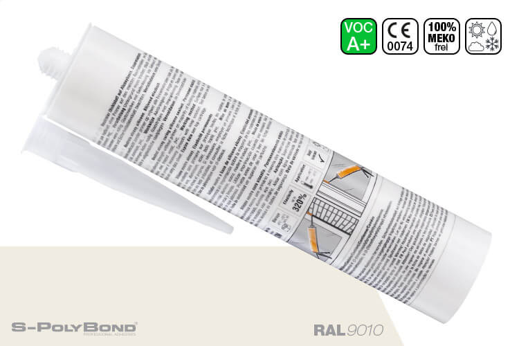 S-Polybond SILIKONprofi Alkoxy-silicoon RAL9010 (zuiver wit)