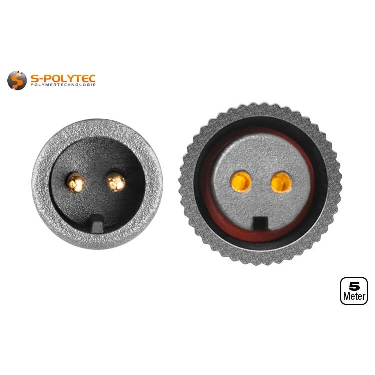 De schroefverbinding heeft een afdichting en is beschermd tegen stof en spatwater