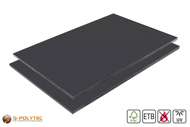HPL platen antraciet goedkoop online kopen | S-Polytec