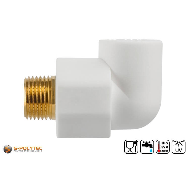 De Aqua-Plus elleboogkoppeling wordt gekenmerkt door een uitstekende kwaliteit van afwerking.