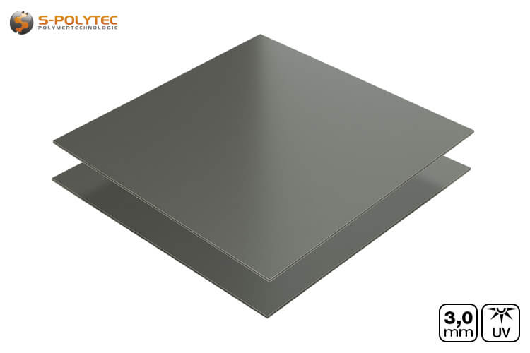 Aluminium composite panels with one-sided matt / glossy surface
