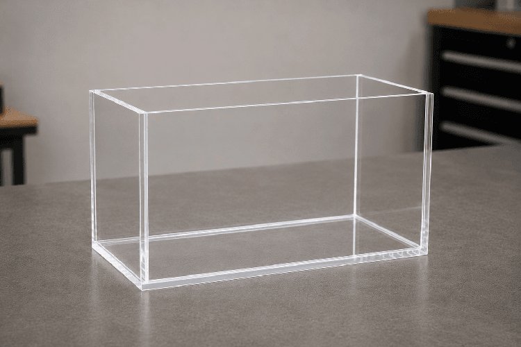Volledig gemonteerd klein aquarium van acrylglas