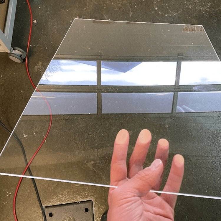 PMMA Acrylglas nach dem Polieren mit S-Polybond PMMApolitur