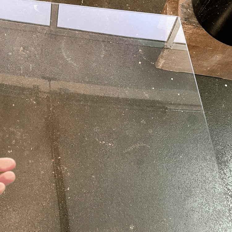 PMMA Schliffbild nach einer Minute vollst&auml;ndig auspoliert